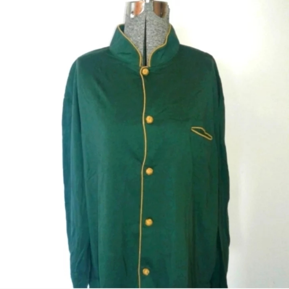 SHANGHAI TANG for Cathay Pacific green cotton jersey shirts Size M Fits L